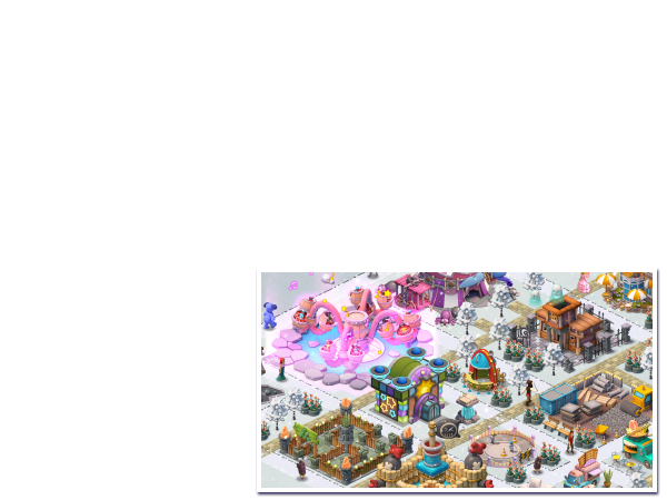 Complete engaging story chapters and challenge yourself to earn incredible rewards! Level up to become the best theme park manager!